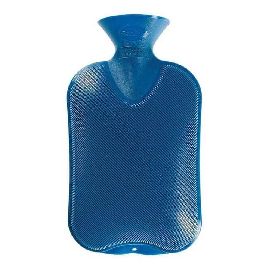 Sticlă cu apă caldă Fashy cu două lamele, culoare safir 6460 54, 1 buc. în stare bună