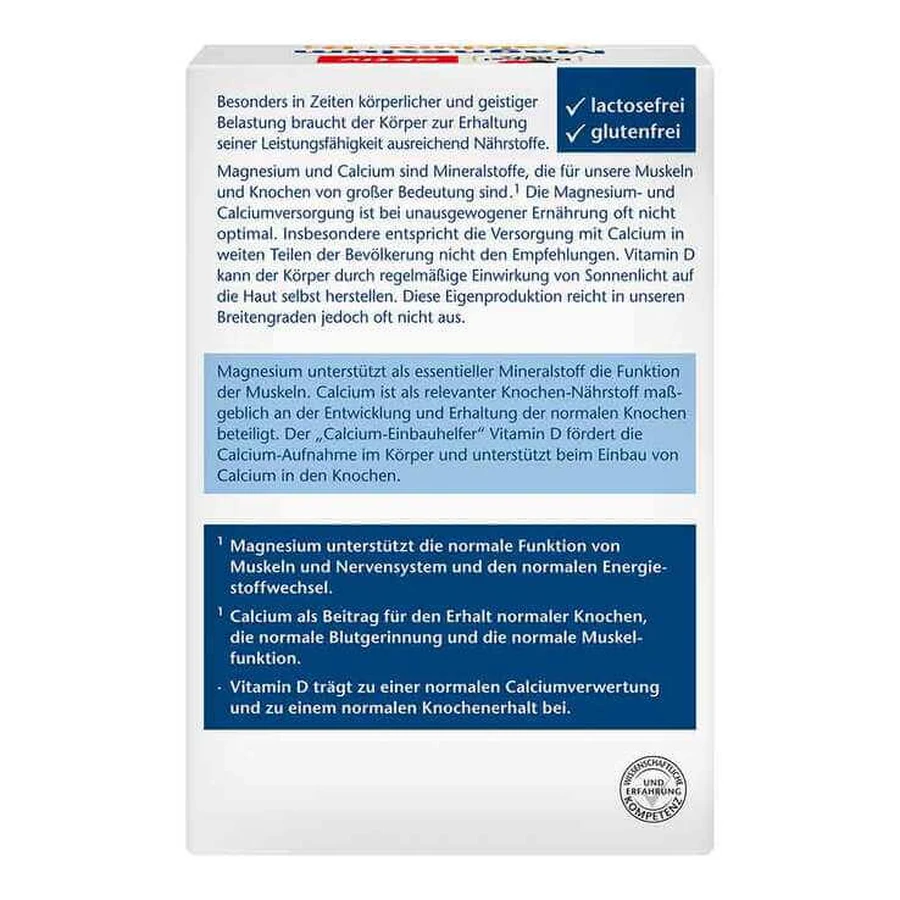 Doppelherz Magnésium + Calcium + D3, comprimés, 3 boîtes de 100 comprimés
