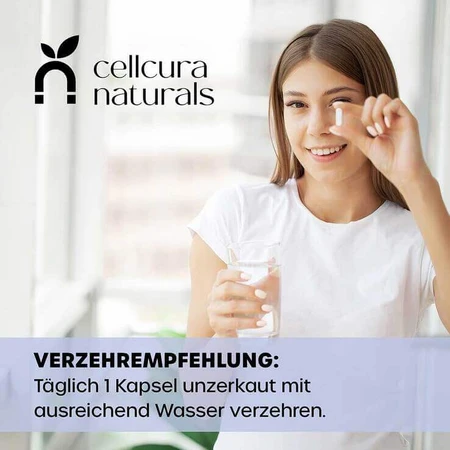 Cellcura Naturals Zink 25 mg, veganistische capsules met hoge dosering, 120 capsules