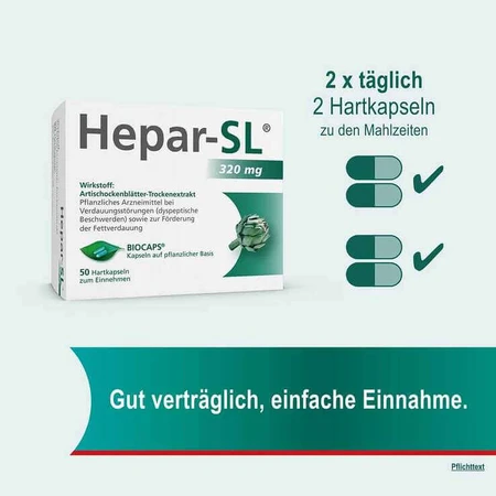 Hepar-SL® 320 mg Hard Capsules, 100 Hard Capsules