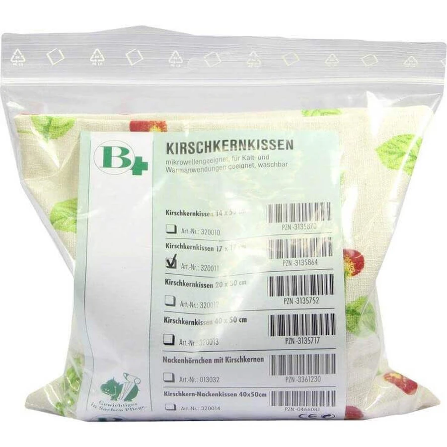 Cherry Pit Pillow 17x17 cm, 1 pc. (color as available)