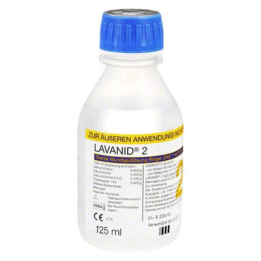 Lavanid 2 – Soluție pentru spălarea rănilor, 125 ml soluție de spălare