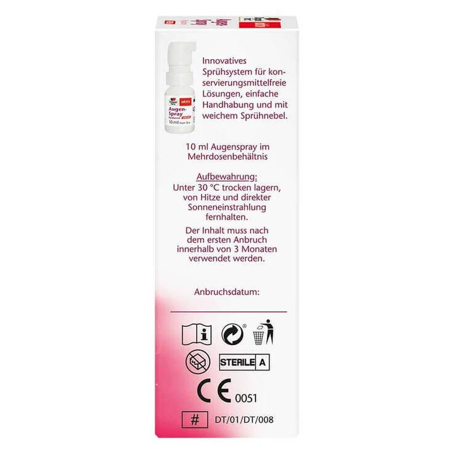 Doppelherz Spray pentru ochi Hyaluron Fresh, 10 ml picături