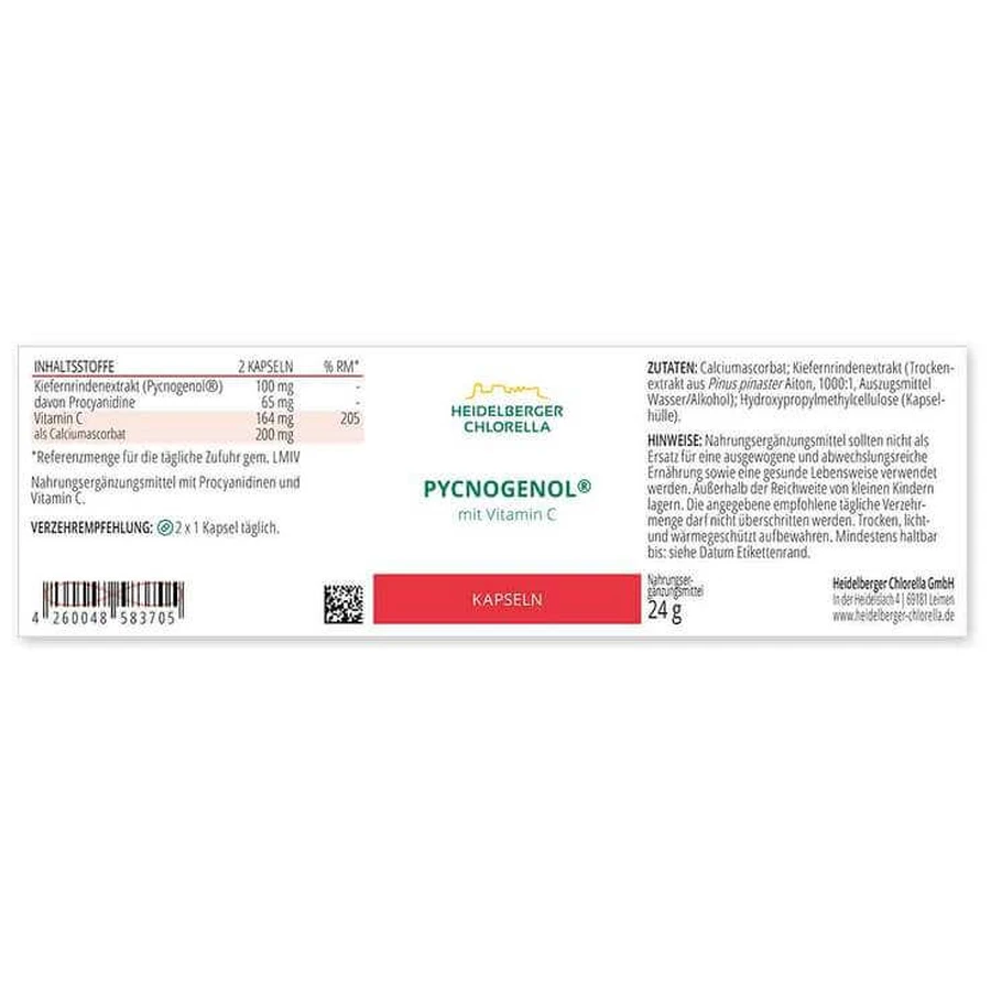 Pycnogenol-capsules, capsules van 14 g