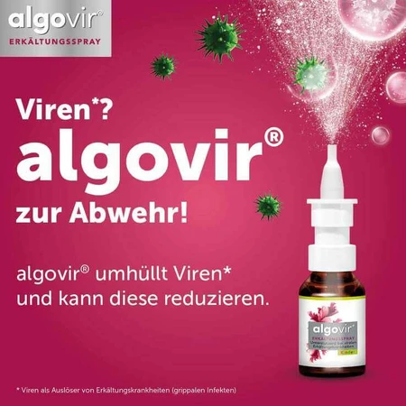 Spray algovir contre le rhume pour enfants, flacon pulvérisateur de 20 ml
