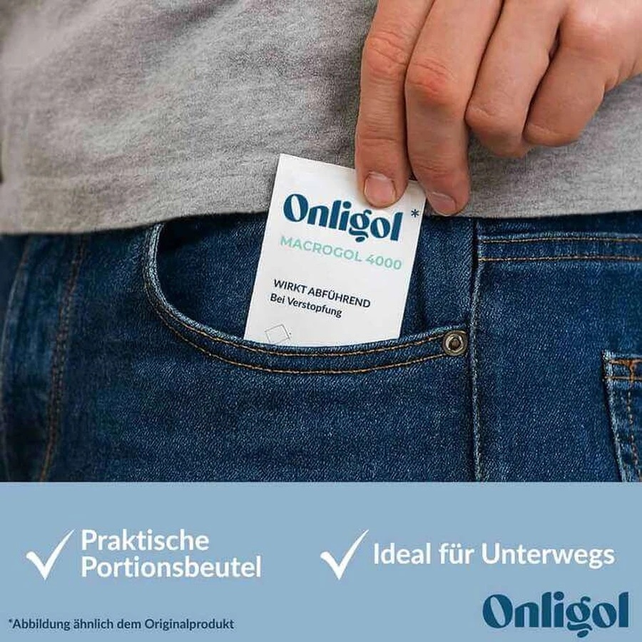 Onligol Macrogol 4000 Pulver zur Herstellung e.Lösung Sachet, 20X10 g Pulver