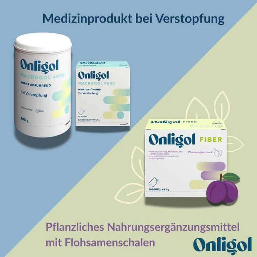 Onligol Macrogol 4000 Pulver zur Herstellung e.Lösung Sachet, 20X10 g Pulver