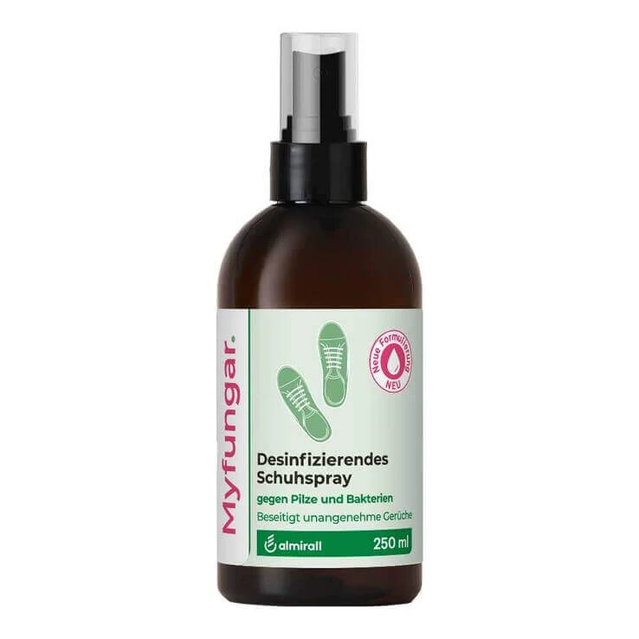 Spray désinfectant pour chaussures Myfungar, flacon pompe de 250 ml