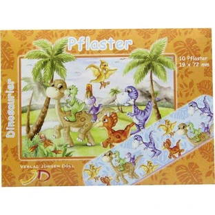Children's Dinosaur Letter Band-Aids, 10 Band-Aids