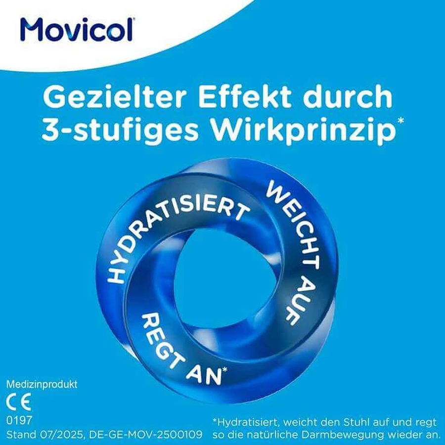 MOVICOL®-poederzakjes – Snelle verlichting bij constipatie, 20 zakjes poeder voor het bereiden van een drank