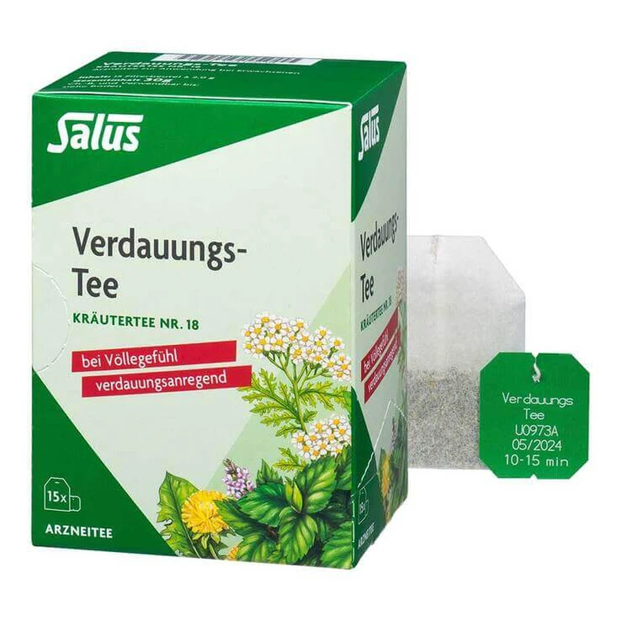 Tisane digestive n° 18 Salus, 15 sachets