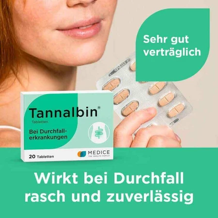 Tannalbin® Comprimidos para la diarrea, 50 comprimidos