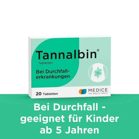 Tannalbin® Comprimidos para la diarrea, 50 comprimidos