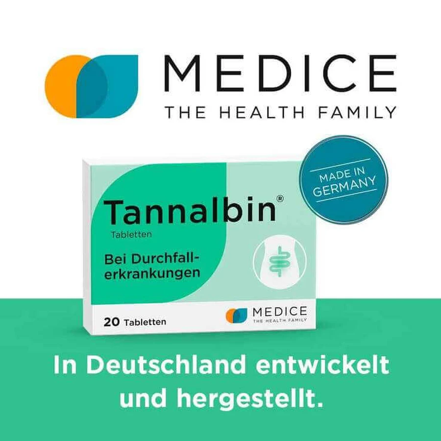 Tannalbin® Comprimidos para la diarrea, 50 comprimidos
