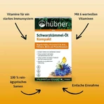 Hübner Zwarte Komijnolie Compacte Capsules, 30 capsules
