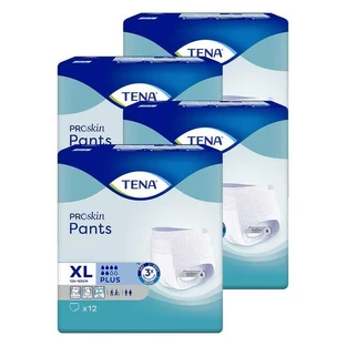 Chiloți de unică folosință TENA Pants Plus XL pentru incontinență, 4X12 buc. n.v.