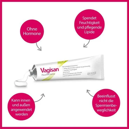 Vagisan Moisturizing Cream, 2x25 g cream