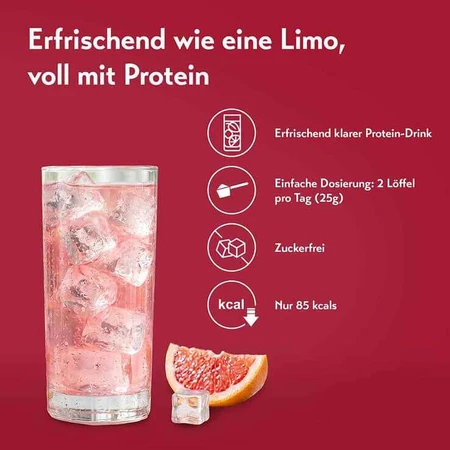Puresgp Clear Protein, pudră cu aromă de grapefruit, 500 g pudră