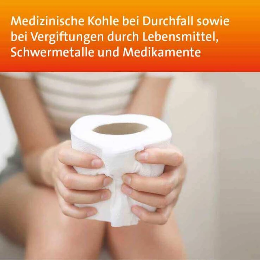 Hevert-houtskooltabletten, 100 tabletten