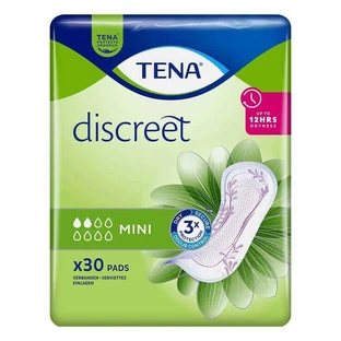 TENA® Discreet Mini-inlegkruisjes voor incontinentie, 6 x 30 stuks