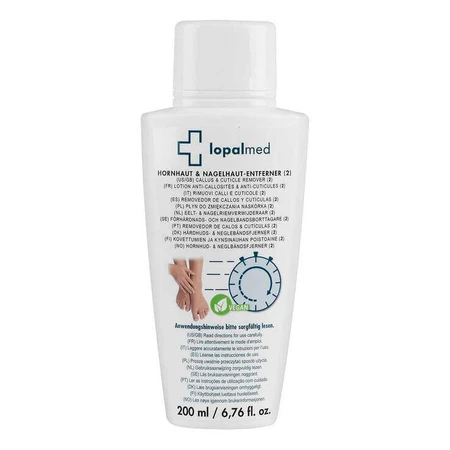 Lopalmed Lotion voor het verwijderen van eelt en nagelriemen, 200 ml lotion