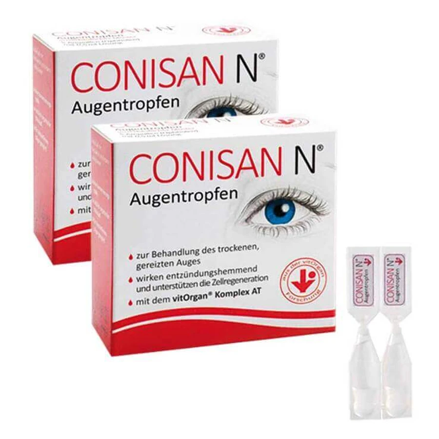 Conisan N Eye Drops, 2 x 20 x 0.5 ml eye drops