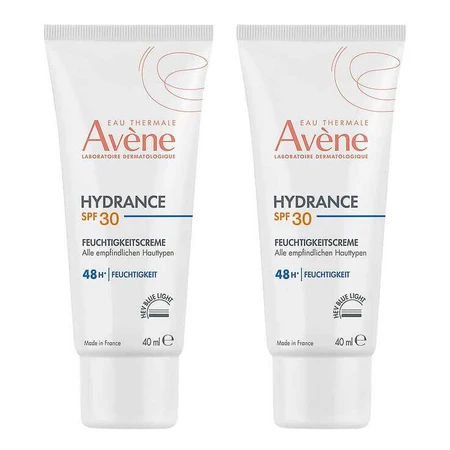 Avene Hydrance Cremă hidratantă SPF 30, 2x40 ml cremă