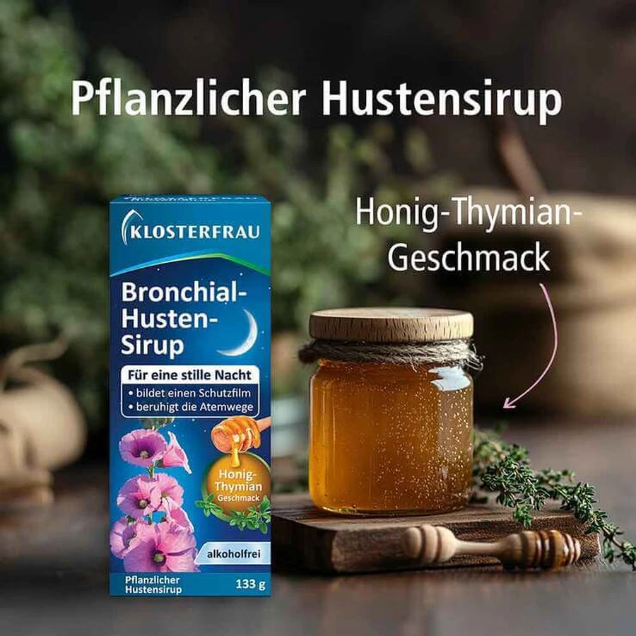 Sirop contre la toux bronchique Klosterfrau, 133 g de sirop