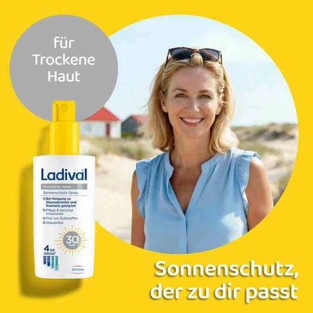 Ladival trockene Haut Sonnenschutz-Spray LSF 30 , 2x150 ml Spray
