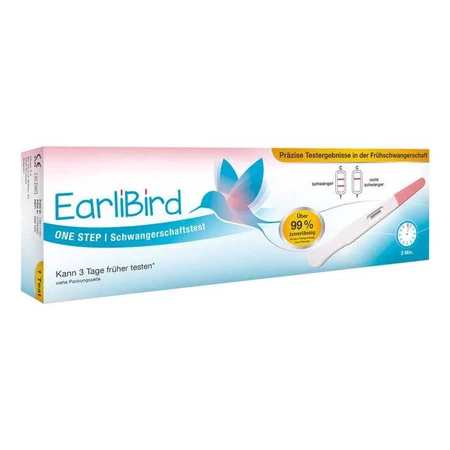 Prueba de embarazo Earlibird, 1 tira reactiva