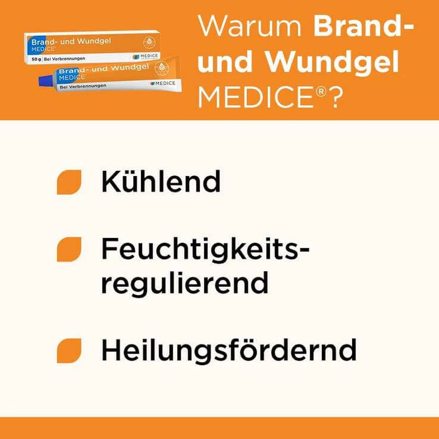 Brand- und Wundgel Medice bei Verbrennungen, 50 g Gel