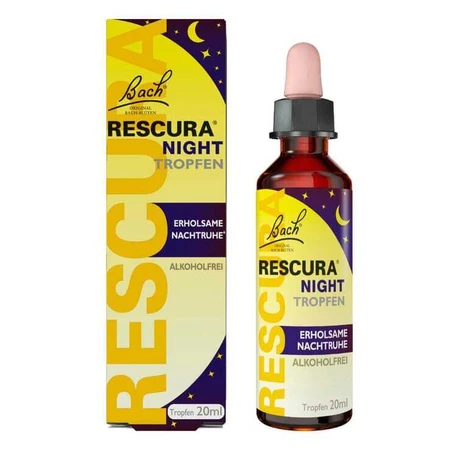 Bach Flower Rescura Night-druppels, alcoholvrij, 20 ml
