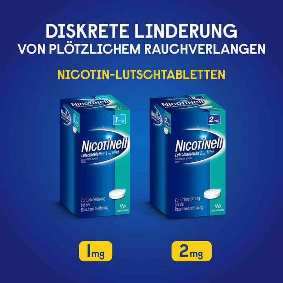 NICOTINELL Lutschtabletten 2 mg Mint, 36 St Lutschtabletten