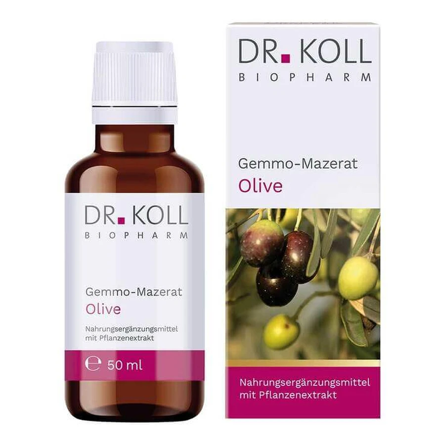 Gotas de gemomacerado de aceituna del Dr. Koll (Olea europaea), 50 ml