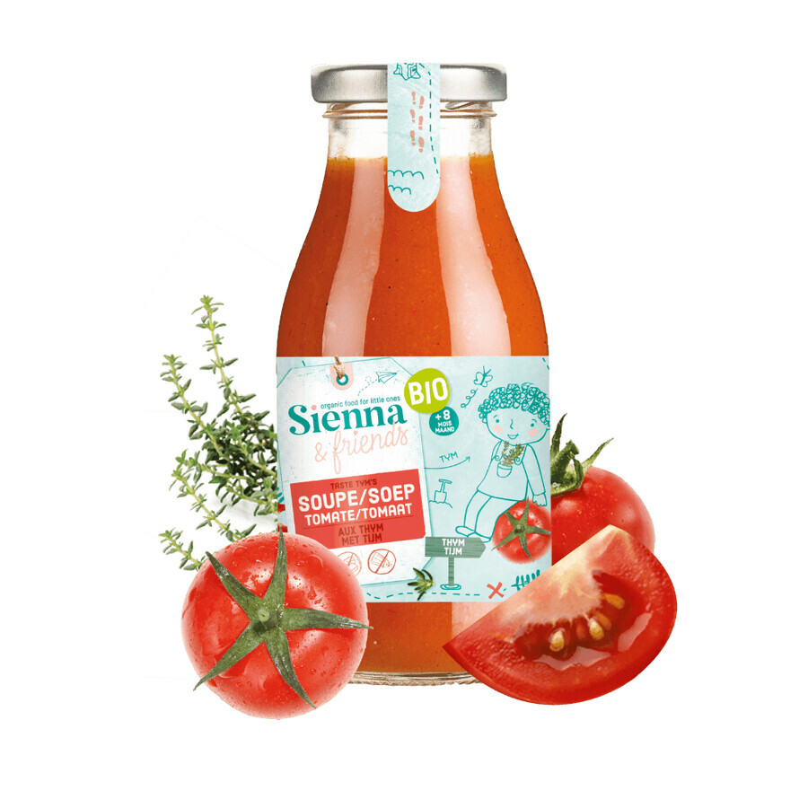 Bio-Tomatencremesuppe mit Thymian, 8 Monate +, 260 g, Sienna & friends