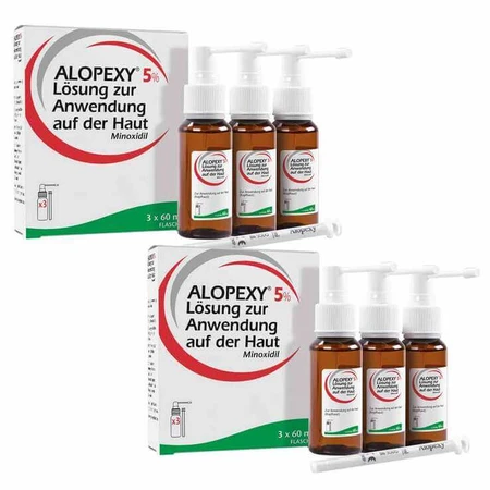 Alopexy 5% Solution, 3 x 60 ml Solution