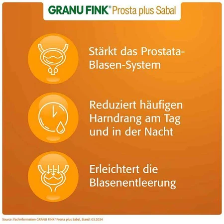 GRANU FINK® Prosta plus Sabal Hard Capsules, 200 capsules