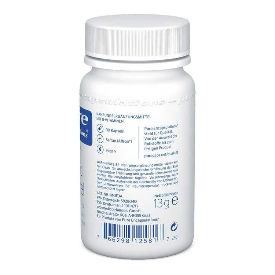 Kapsułki Pure Encapsulations Mood Formula, 30 kapsułek: ceny i cechy