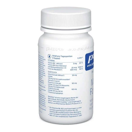 Kapsułki Pure Encapsulations Mood Formula, 30 kapsułek: ceny i cechy