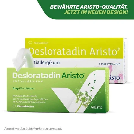 Desloratadin Aristo Antiallergikum 5 mg Filmtabletten, 20 St Filmtabletten
