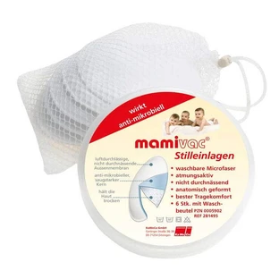 Mamivac Microfiber Antimicrobial Nursing Pads, 2-Pack