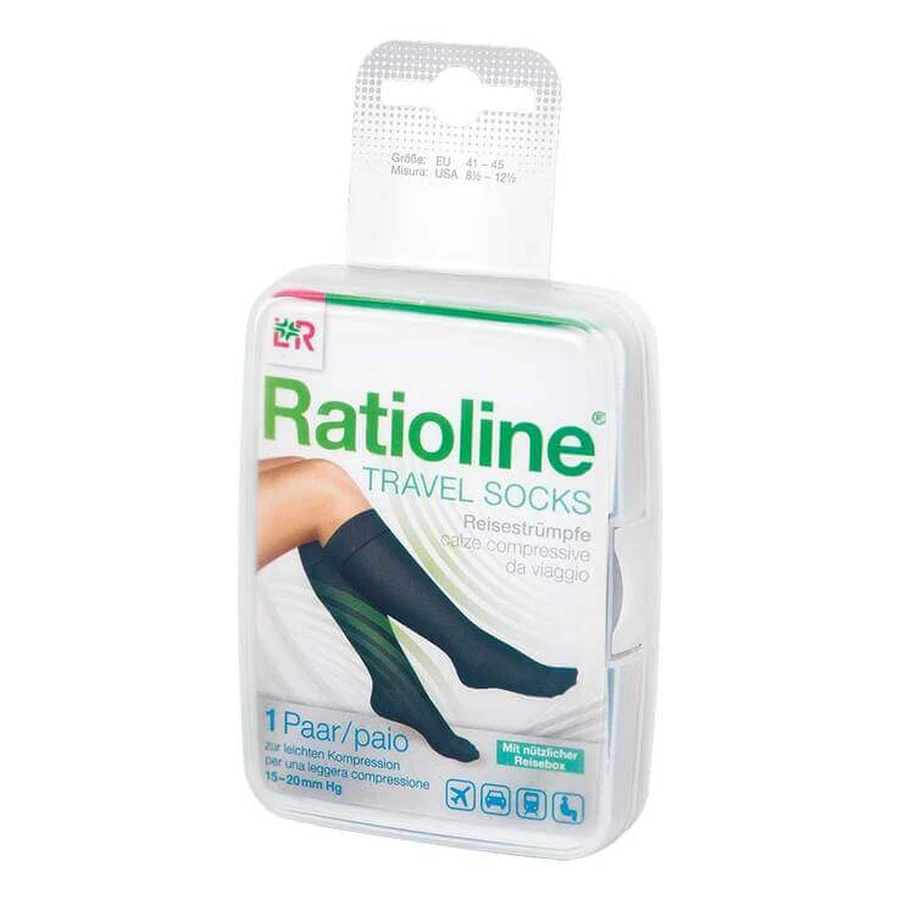 Chaussettes de voyage Ratioline, pointures 41 à 45, lot de 2 paires, selon disponibilité