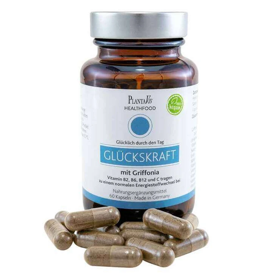 Happiness Power with Griffonia Capsules, 60 capsules