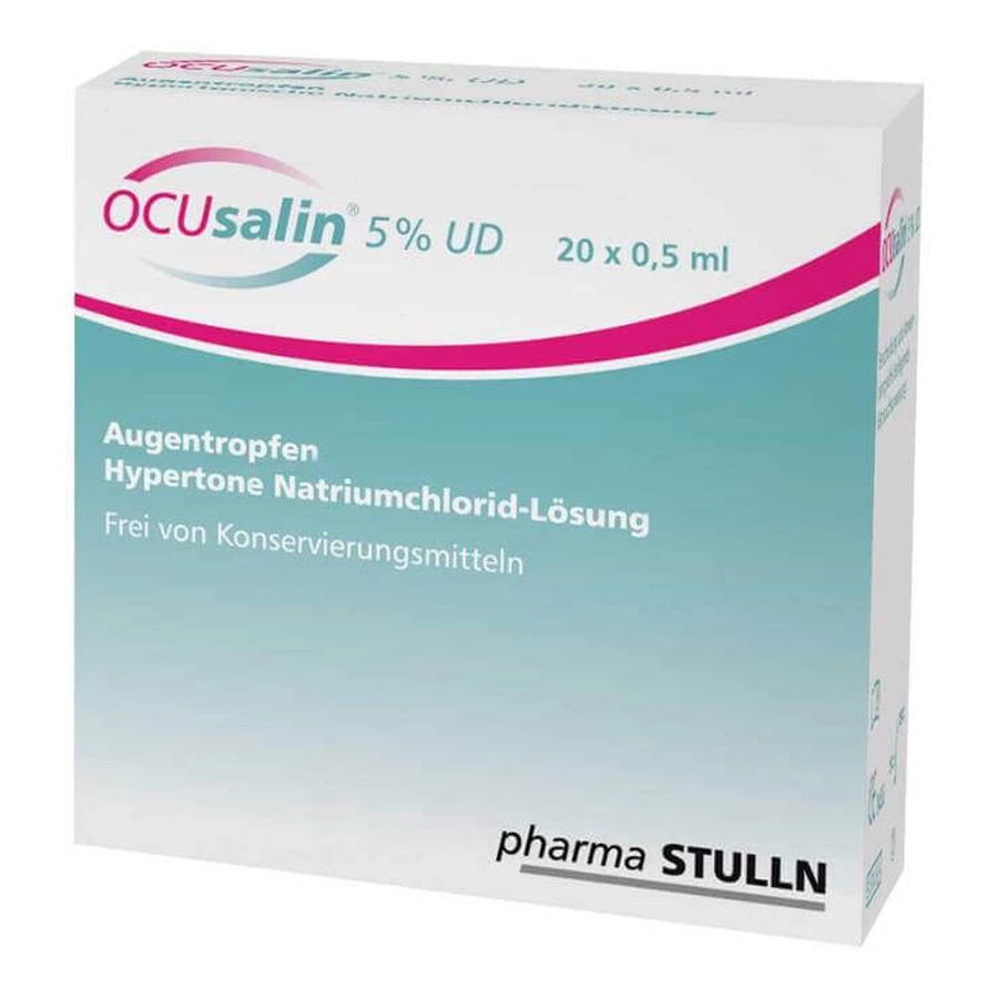 Ocusalin 5% UD Eye Drops, 50 x 0.5 ml eye drops