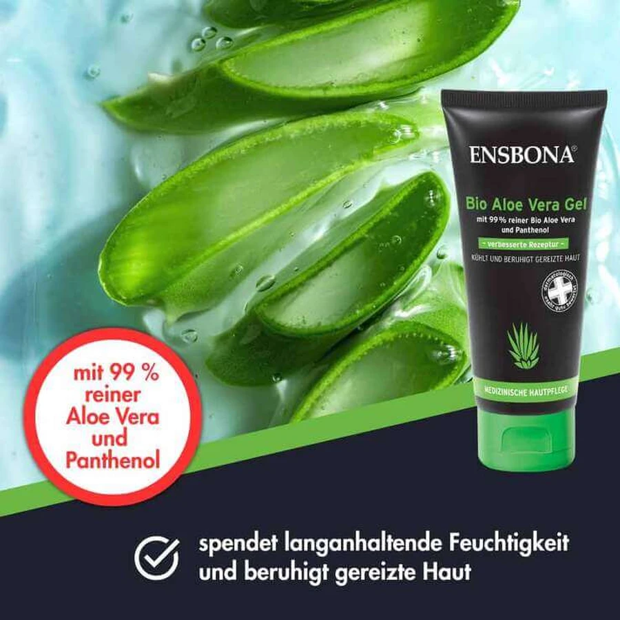 Ensbona biologische aloë vera-gel, 30 ml gel