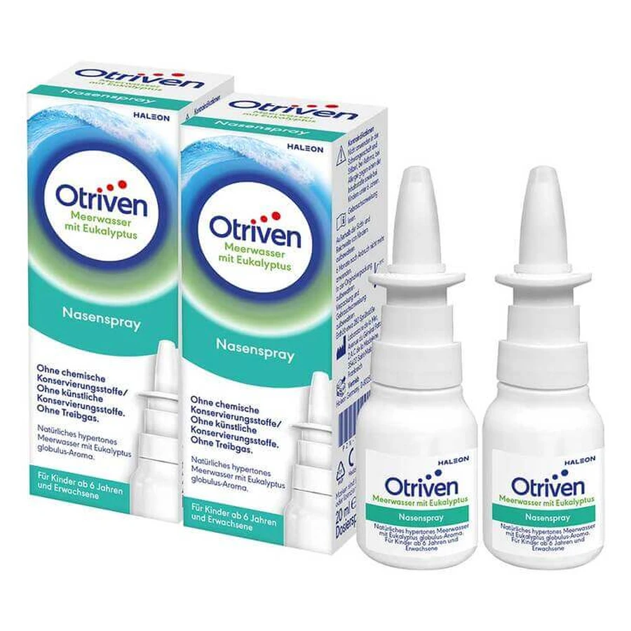 Otriven Seawater with Eucalyptus, 2x20 ml Nasal Spray