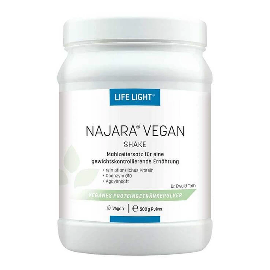 Najara Vegan Shake sub formă de pulbere, 500 g pulbere