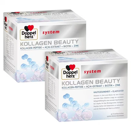Doppelherz Collagen Beauty System-drinkampullen, 2 x 30 ampullen