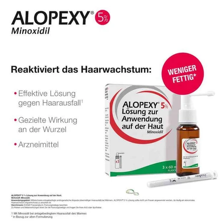 Alopexy 5% Lösung, 6x60 ml Lösung