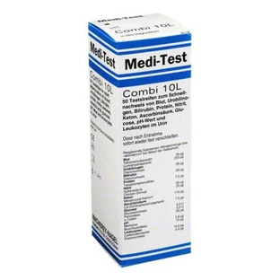 Medi Test Combi 10 L Test Strips, 50 Test Strips